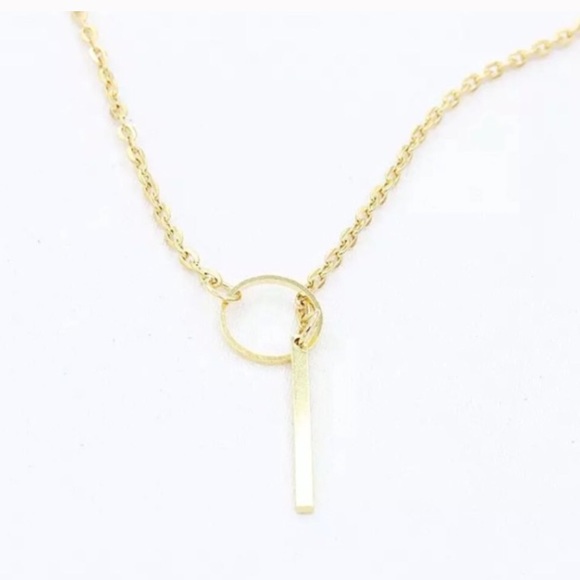 5⭐️ BESTSELLER! Dainty Gold Drop Lariat Necklace - Picture 3 of 8